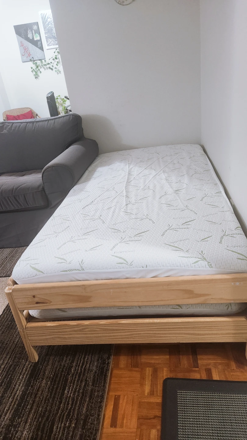Double Bed Frame with  Mattress - photo 2