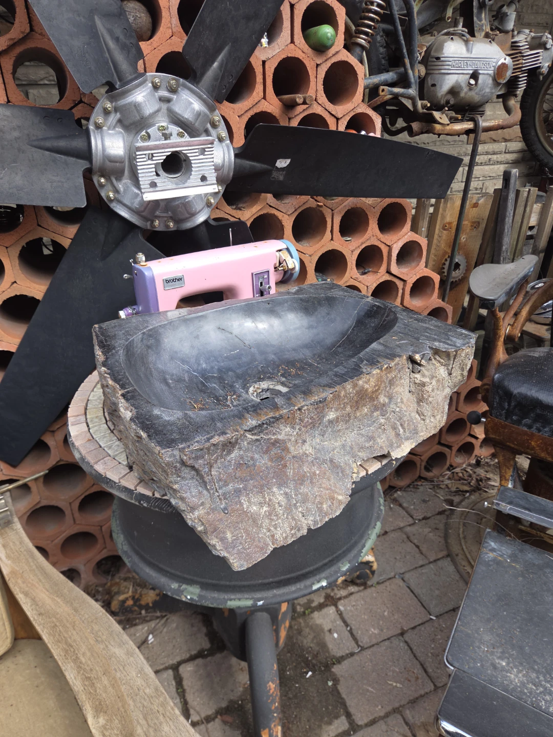 Unique Petrified Wood Vessel Sink
