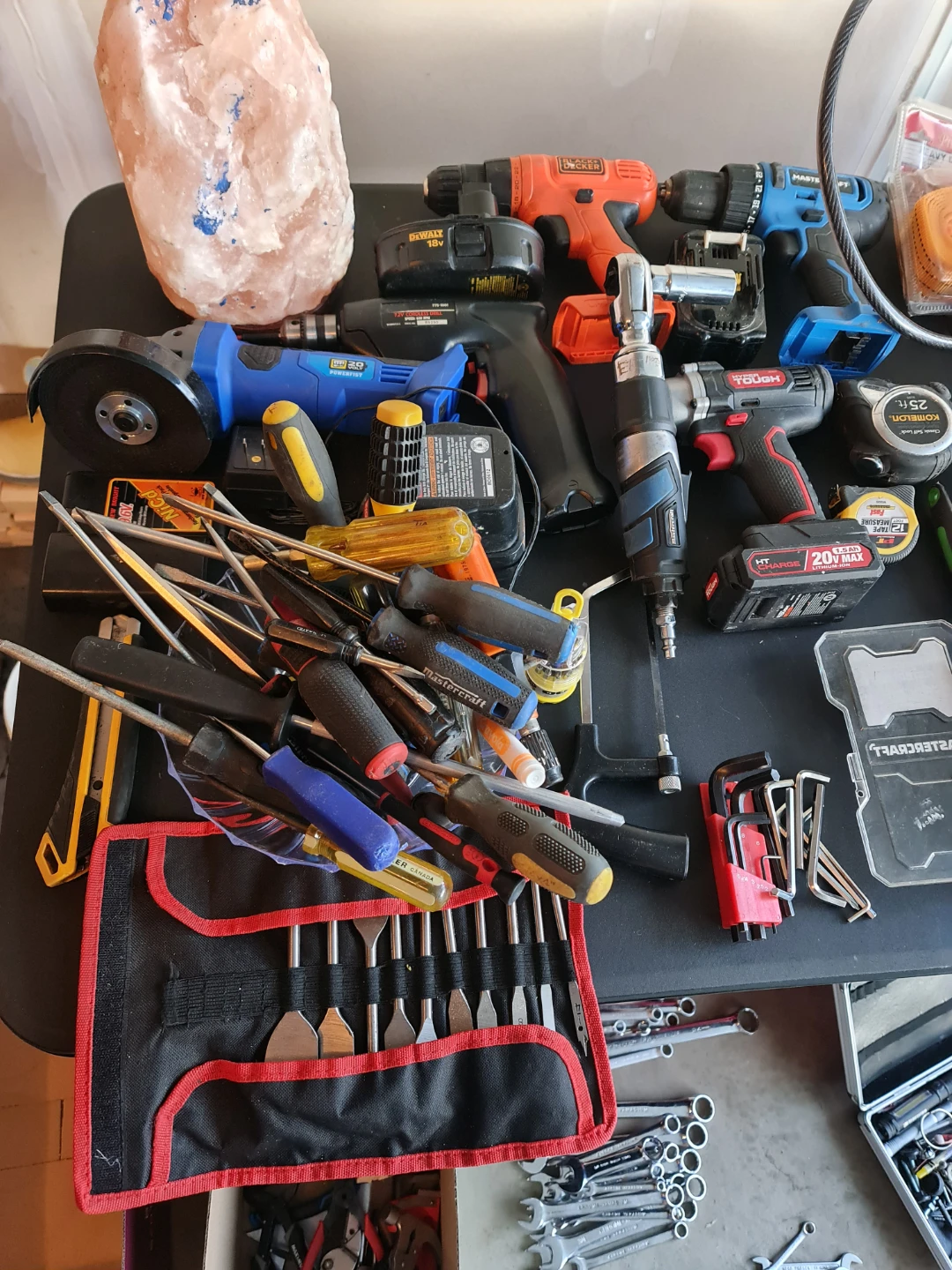 Mixed Tools Lot - Pliers, Wrenches, Screwdrivers, Power Tools