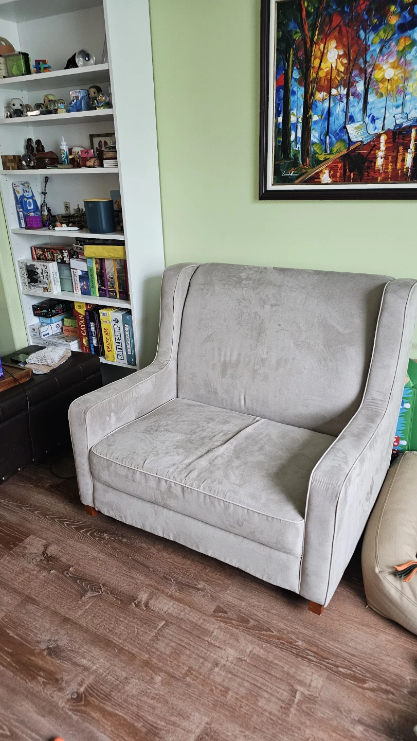 Beige Double wide rocking chair