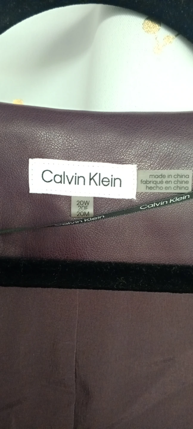 Calvin Klein Faux Leather Blazer Jacket - photo 2
