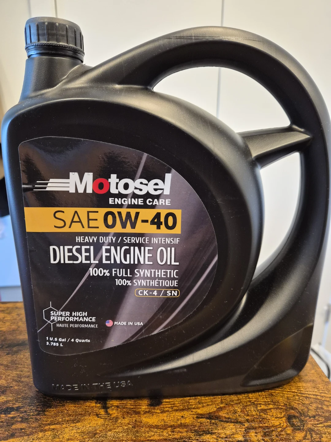SAE 0W-40 Heavy Duty Diesel Oil 100% Full Synthetic