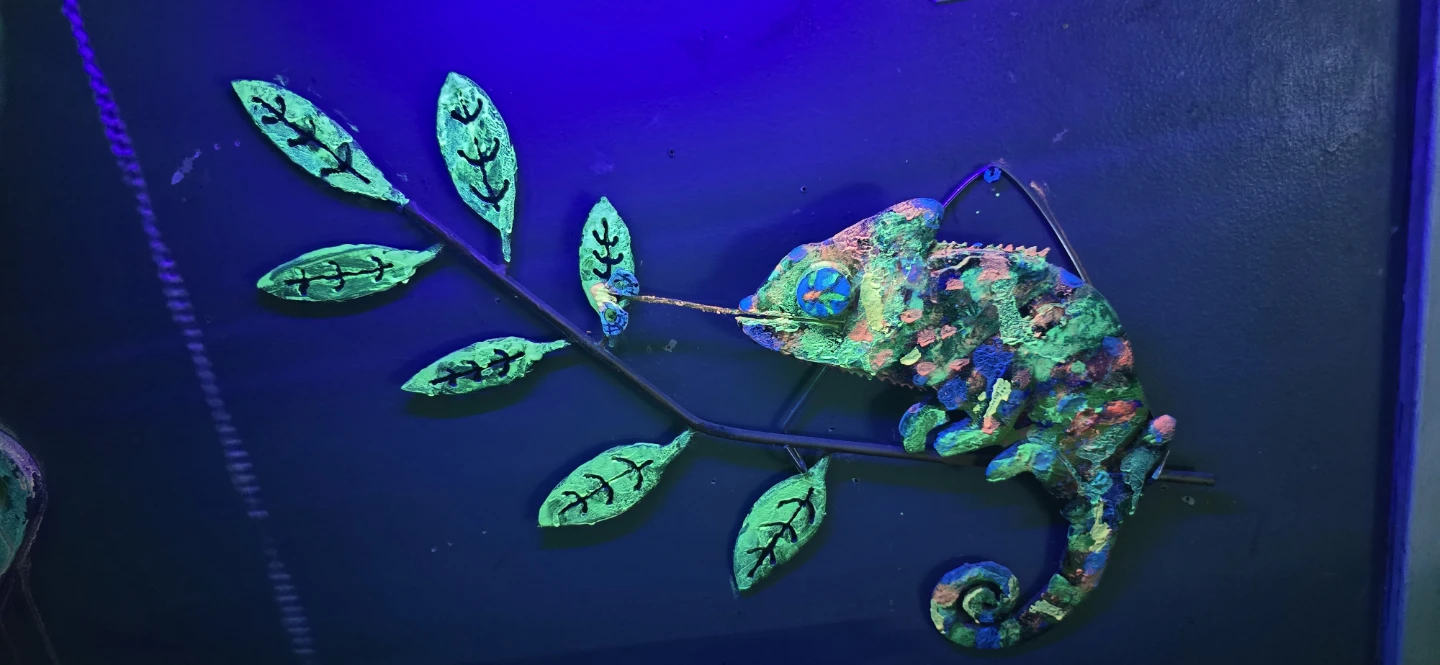 Handmade Metal Chameleon Wall Art - photo 3