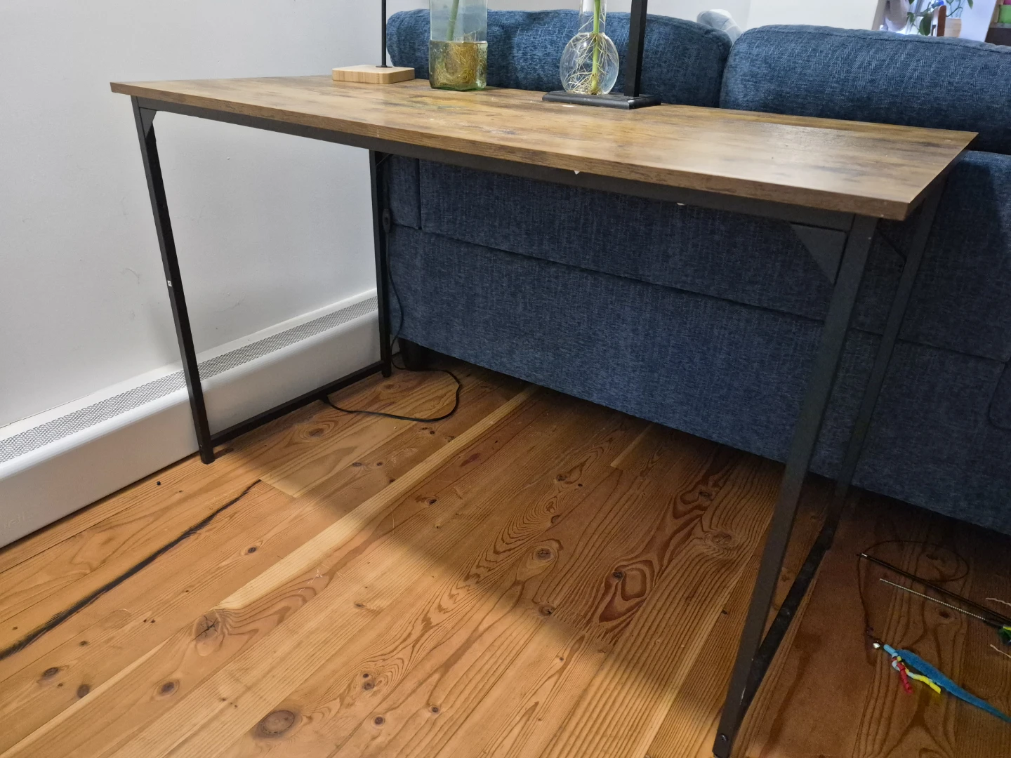Rustic Woodgrain Side Table - photo 3
