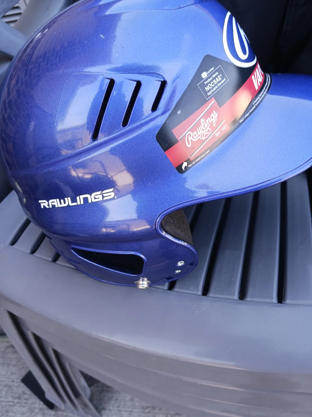Rawlings Blue Baseball Batting Helmet