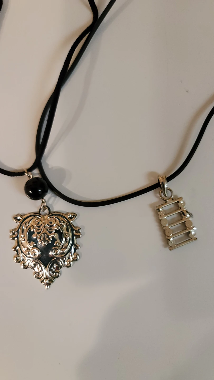 Assorted Charm Necklaces on Black Cords(CC) - photo 2