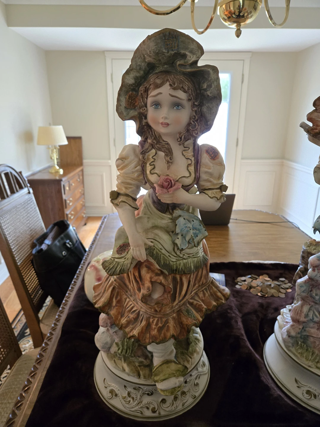 Pair of Vintage capodimonte Porcelain Figurines - photo 3