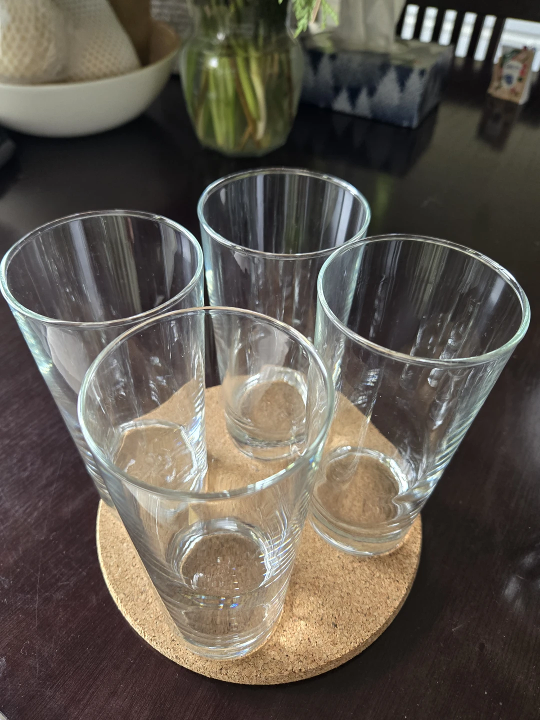 Set of 4 tall glasses