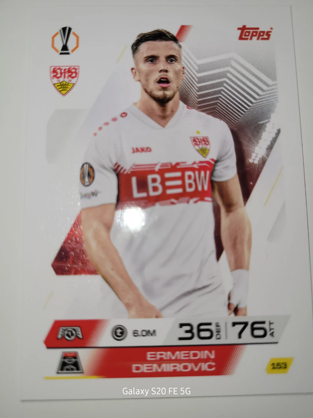 Topps Ermedin Demirovic Soccer Card
