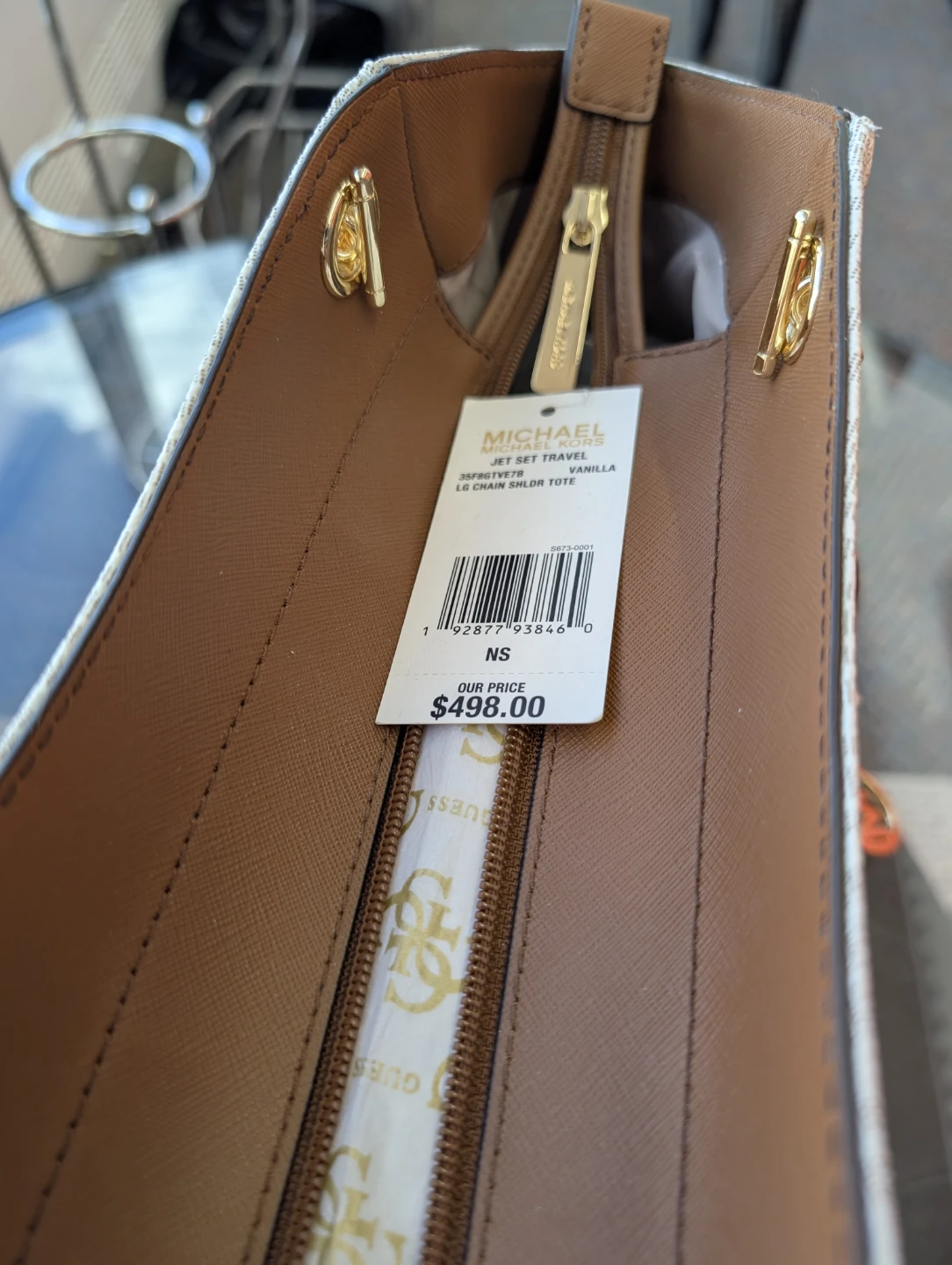 Michael Kors Jet Set Travel LG Chain Shldr Tote - Vanilla - photo 4