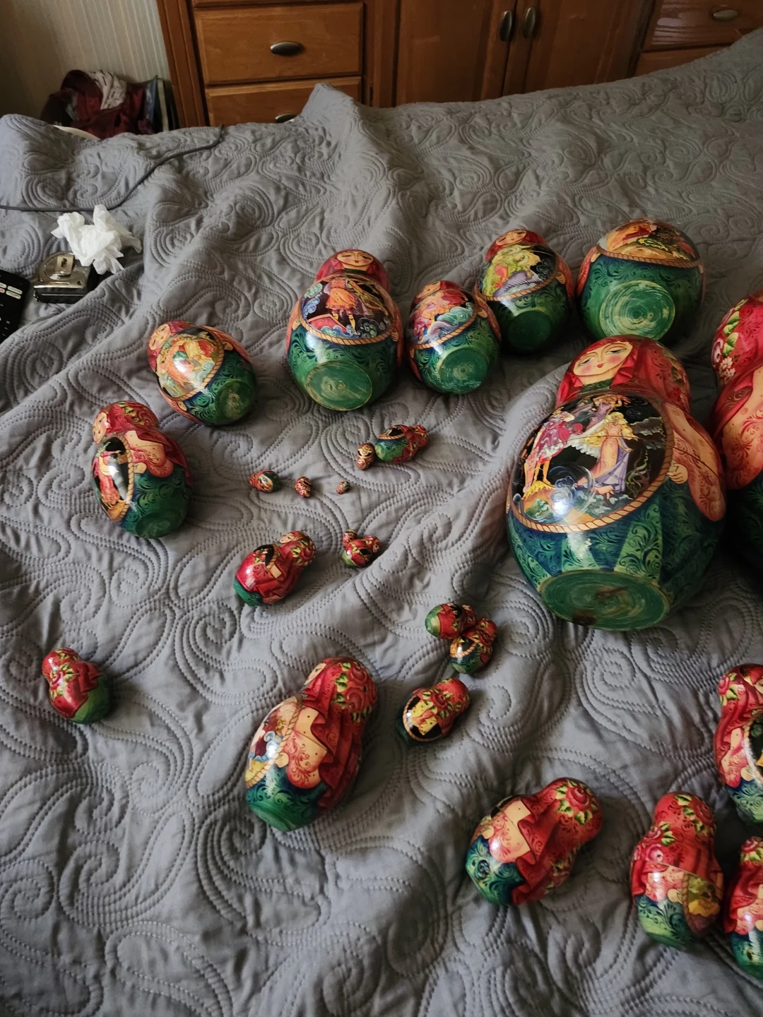 27 pc Russian Doll handpainted set - photo 2