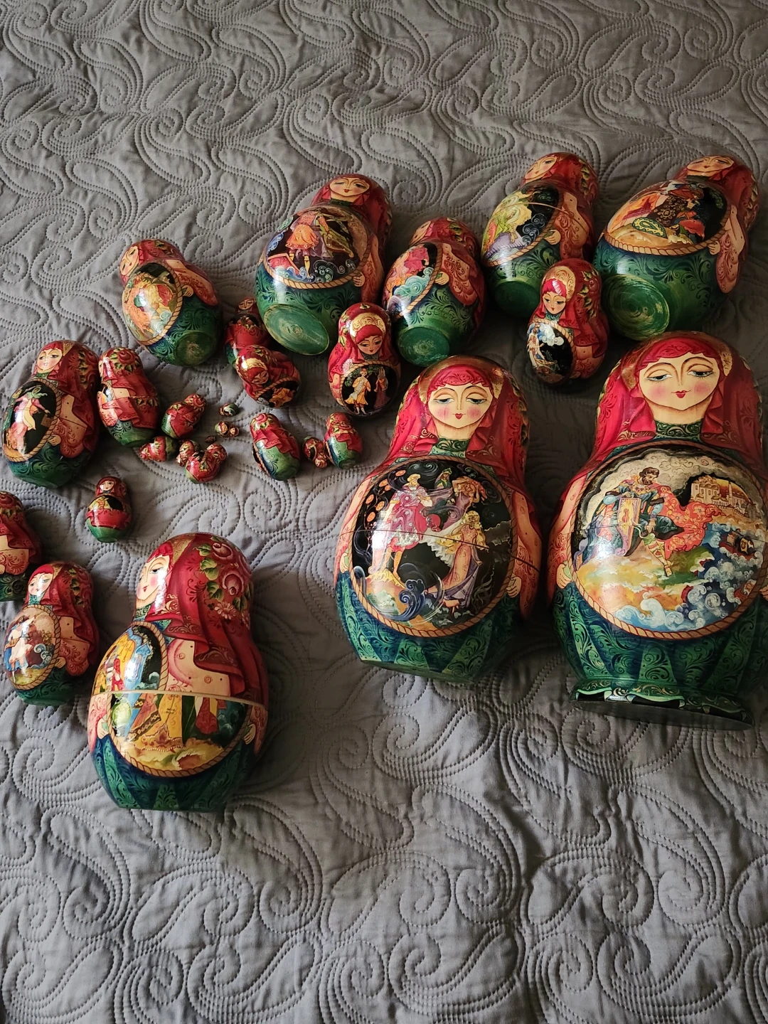 27 pc Russian Doll handpainted set - photo 4