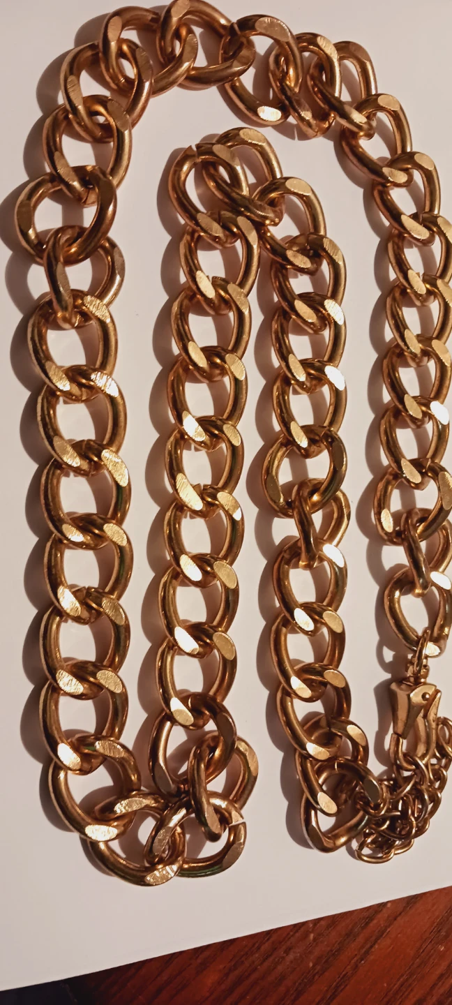 Gold Tone Chunky Chain  Necklace or Belt - photo 2