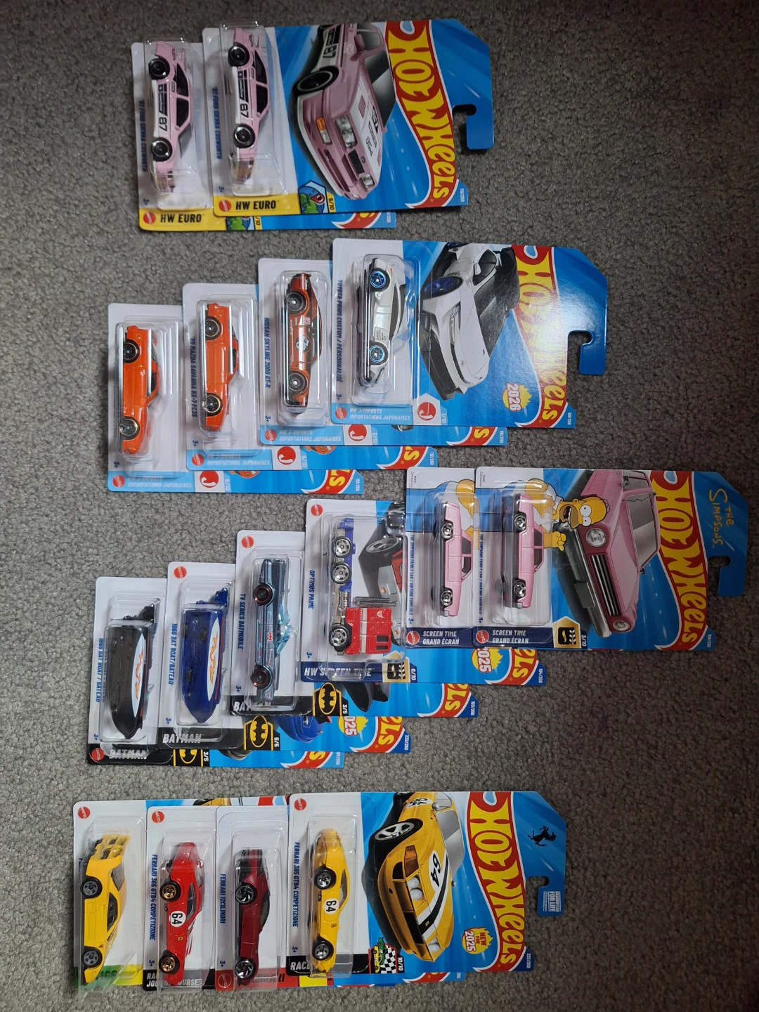 Hot Wheels 2024-2026 mainlines and treasure hunts