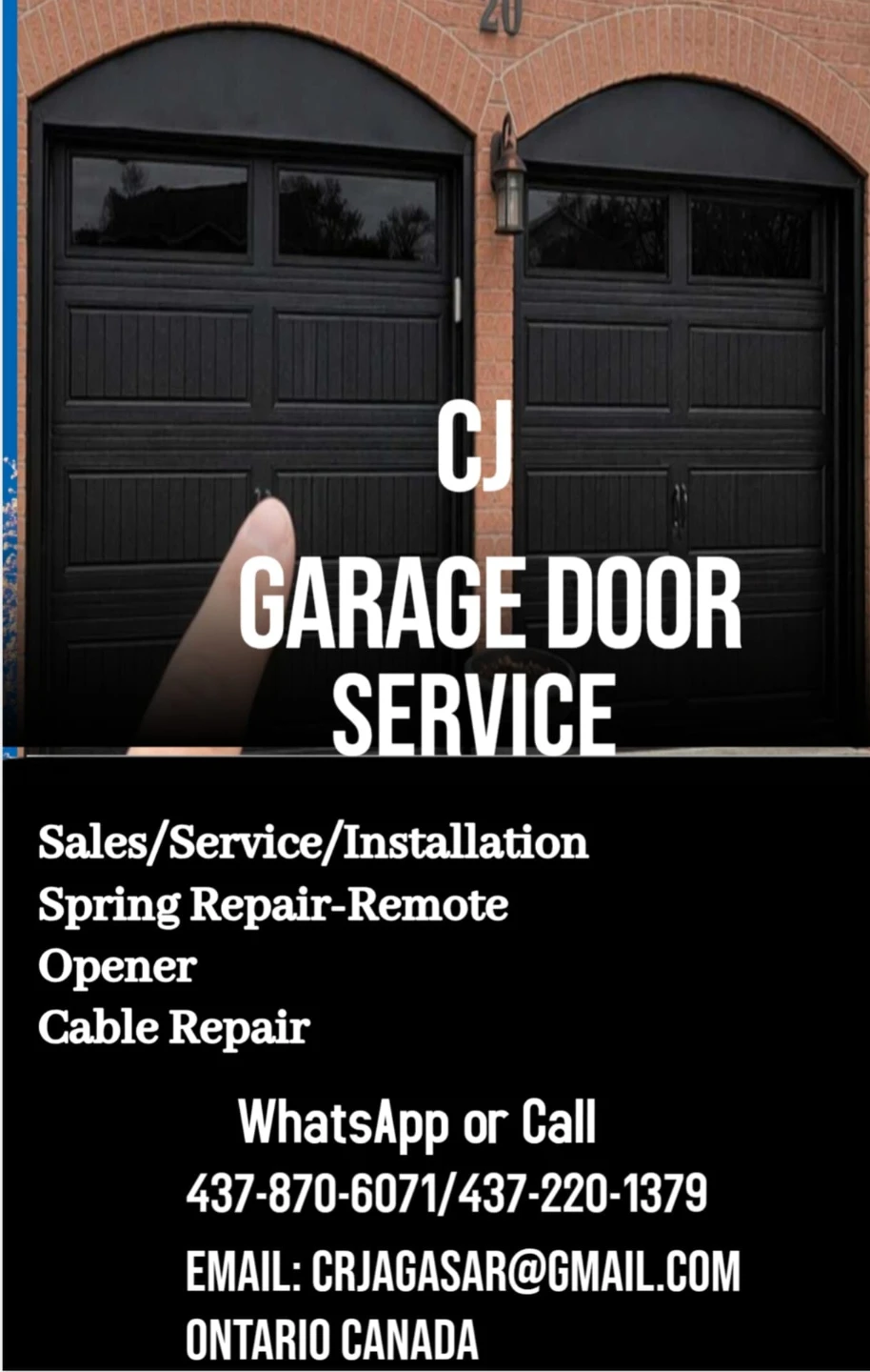 CJ Garage Door Service - Sales, Repair, Installation