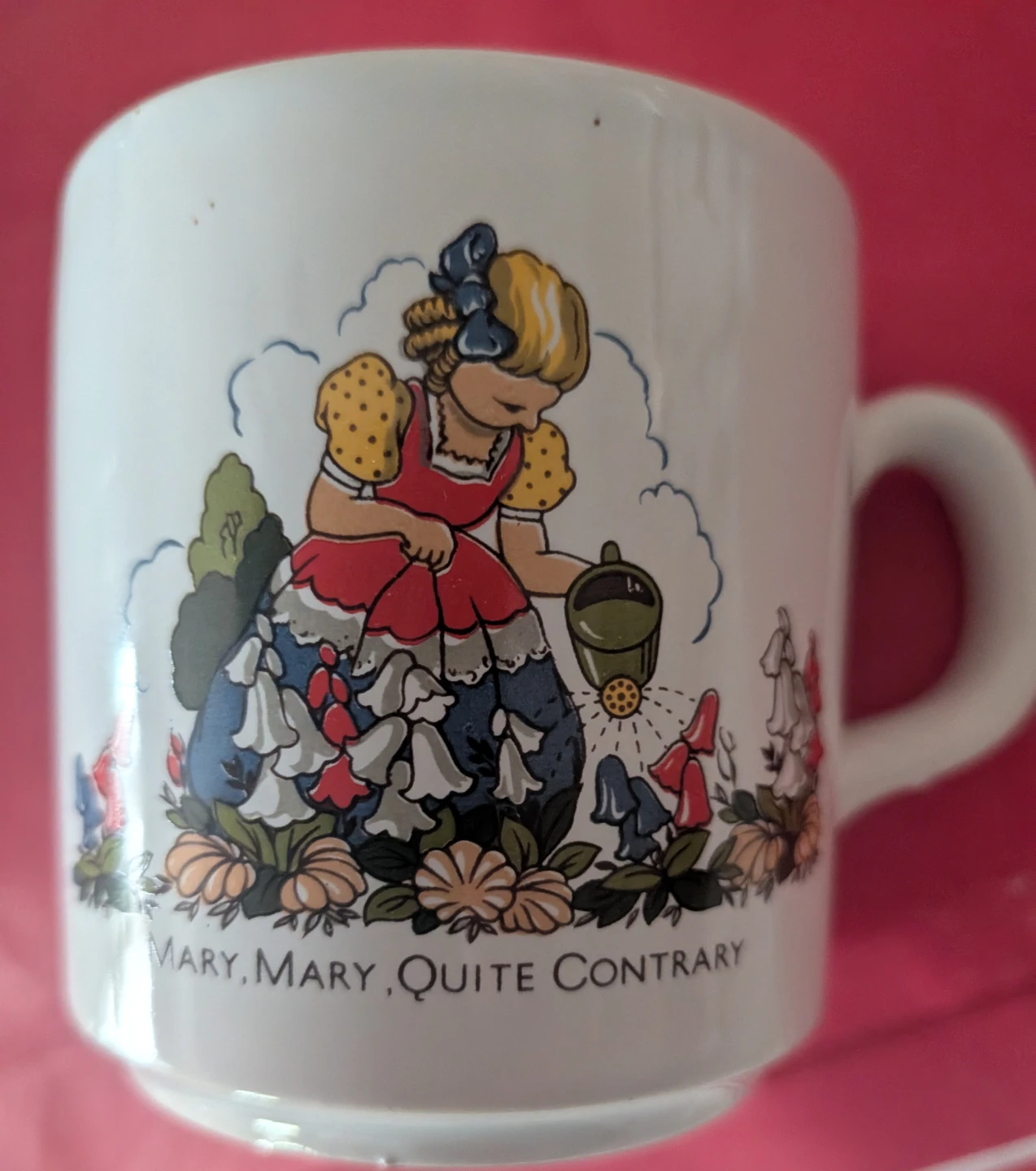 Excelsior Porcelein "Mary, Mary, Quite Contrary" Mug