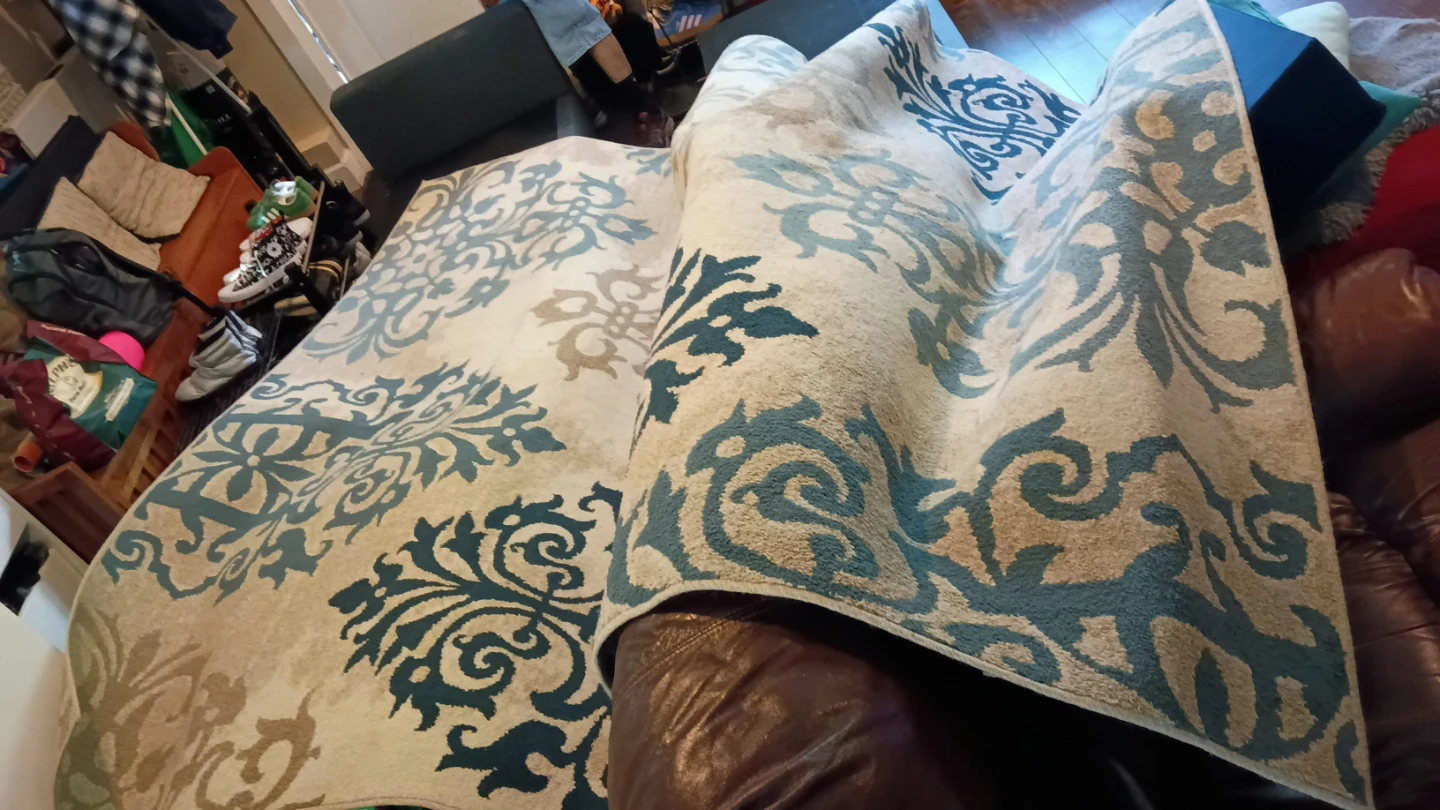 Damask Pattern Area Rug