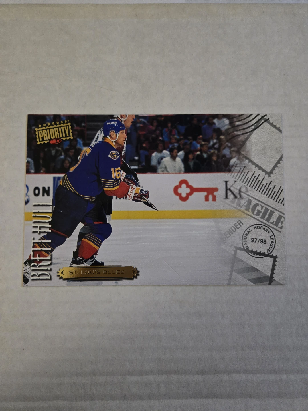 1997-98 Donruss Priority Brett Hull Hockey Card