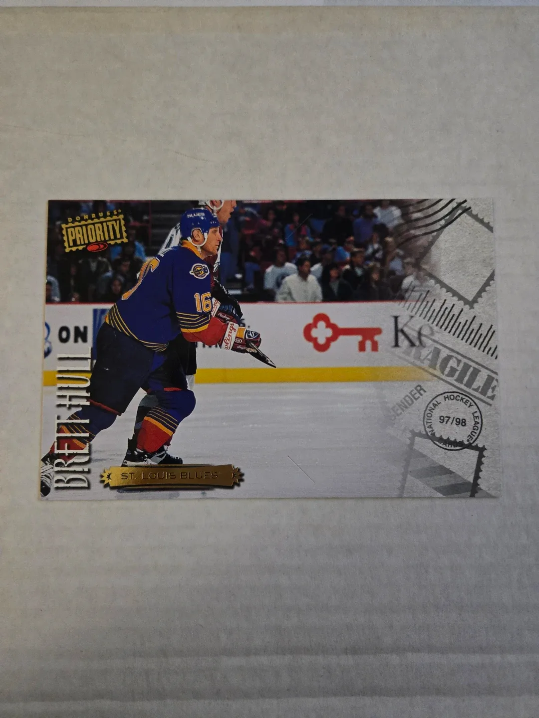 1997-98 Donruss Priority Brett Hull Hockey Card