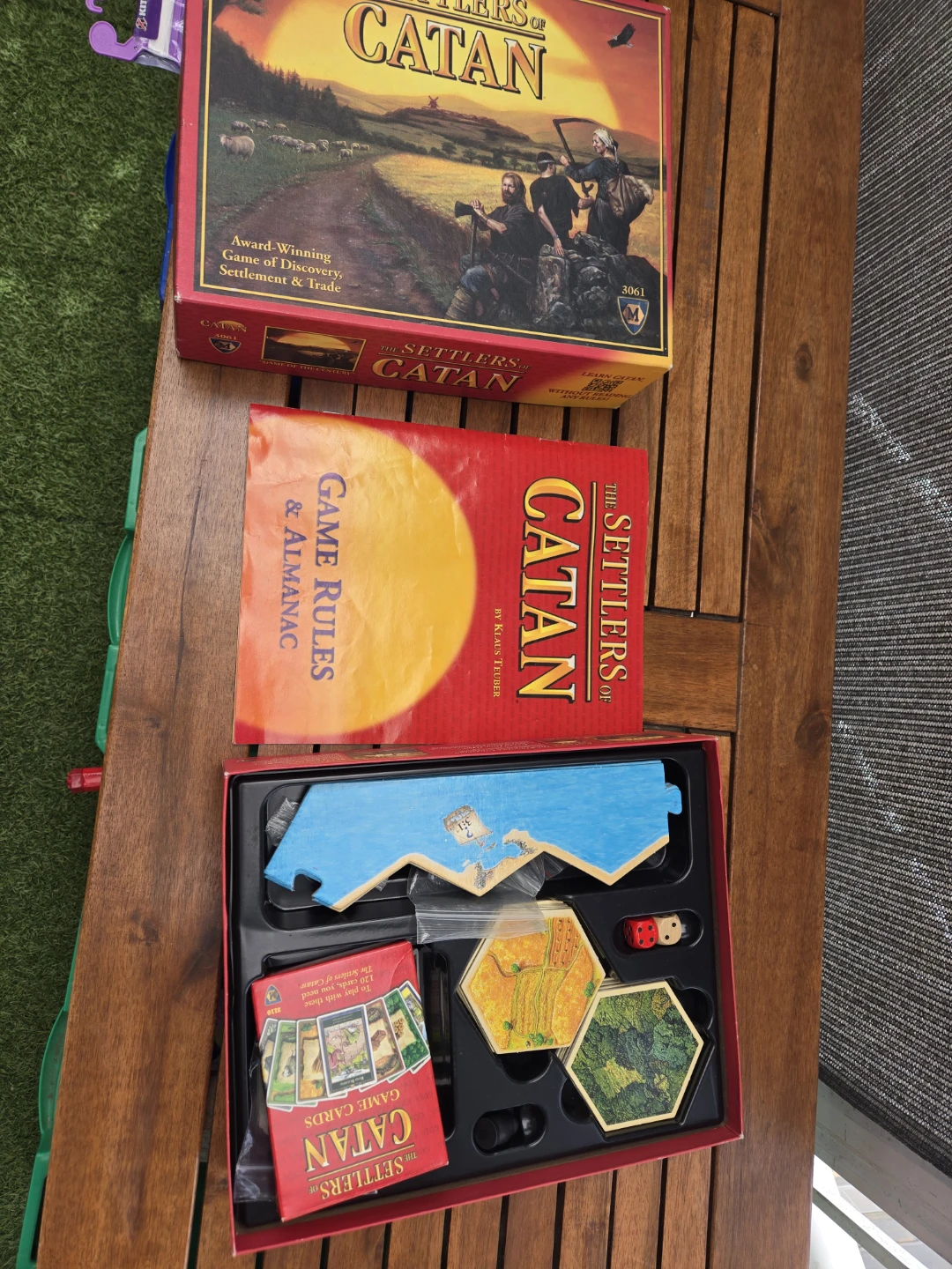 Settlers of catan board game.