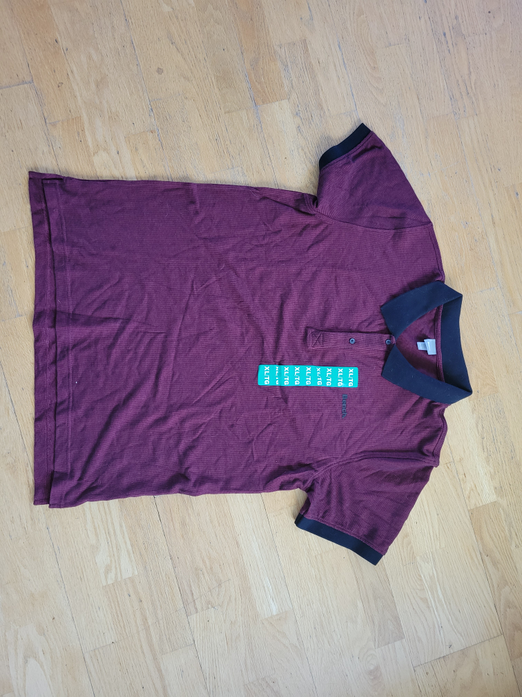Bench Polo Shirt XL Burgundy