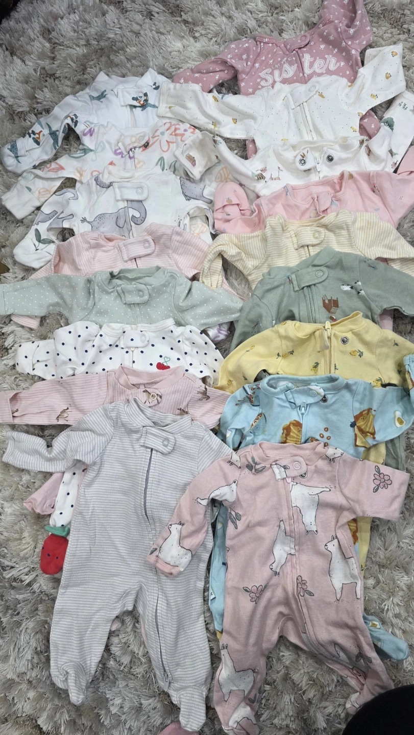 25 Assorted Baby Sleepers - premie - photo 2