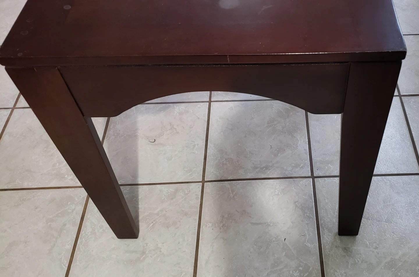 Dark Brown End Table - photo 4