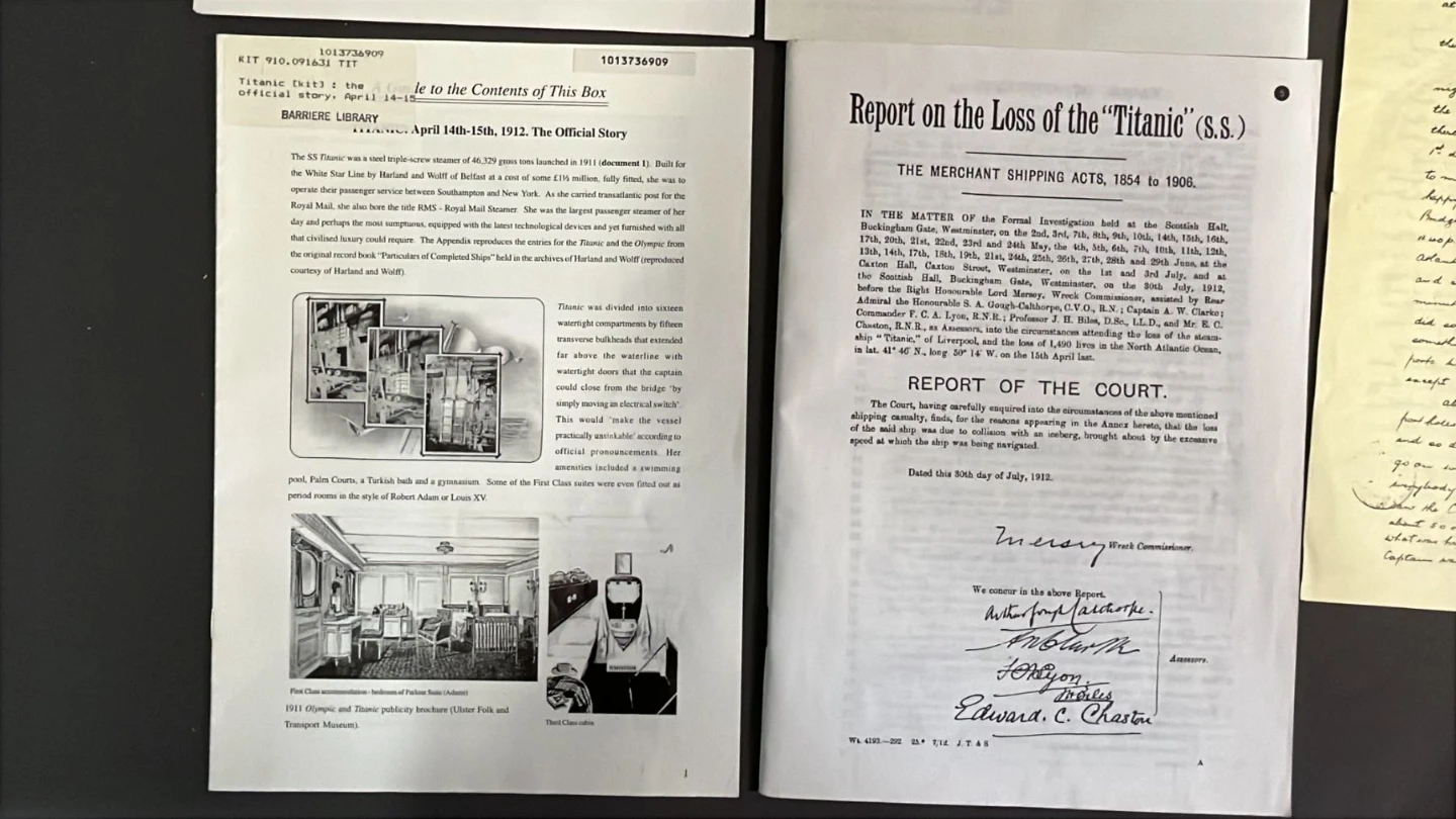 Vintage RMS Titanic Historical Document Replica Memorabilia Kit - photo 2
