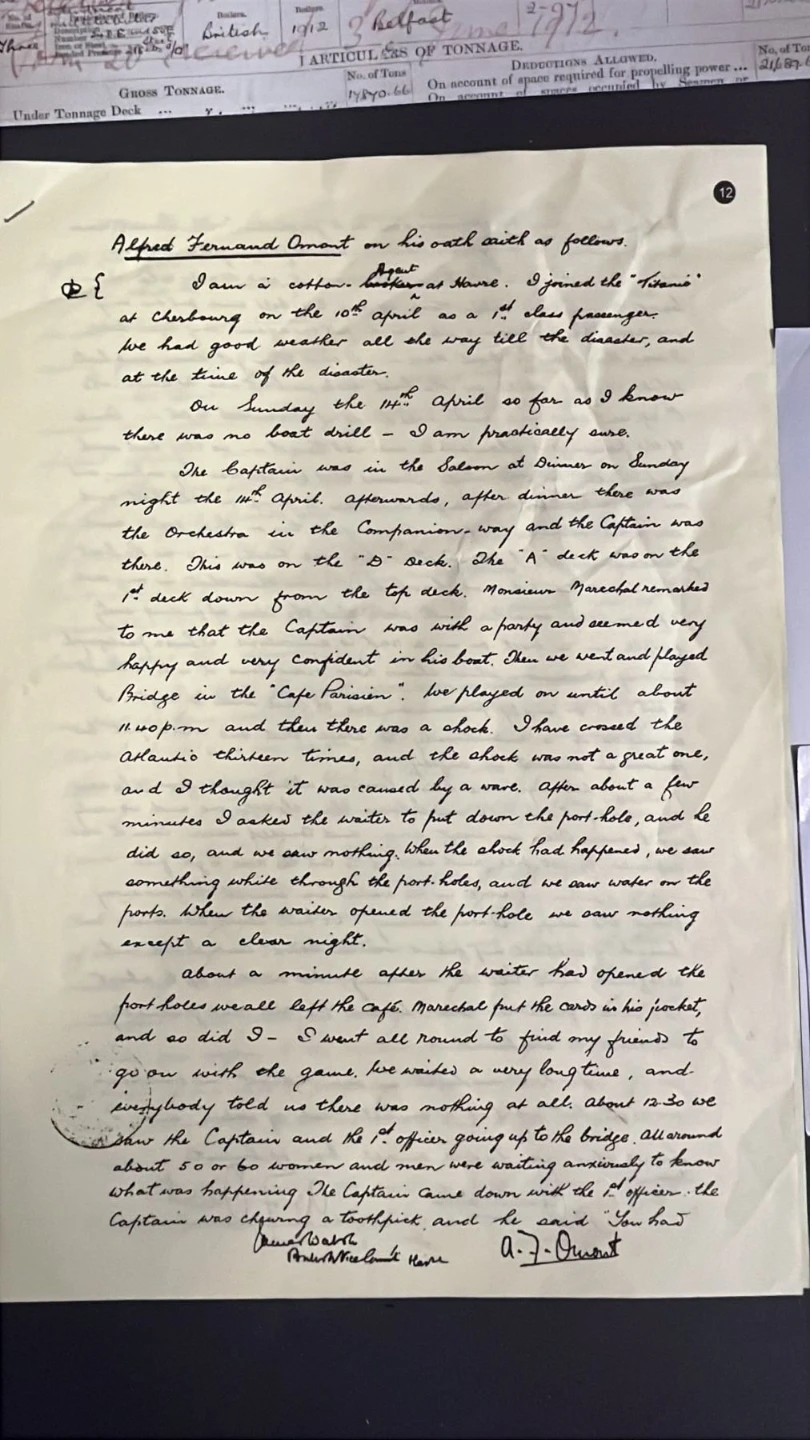 Vintage RMS Titanic Historical Document Replica Memorabilia Kit - photo 3
