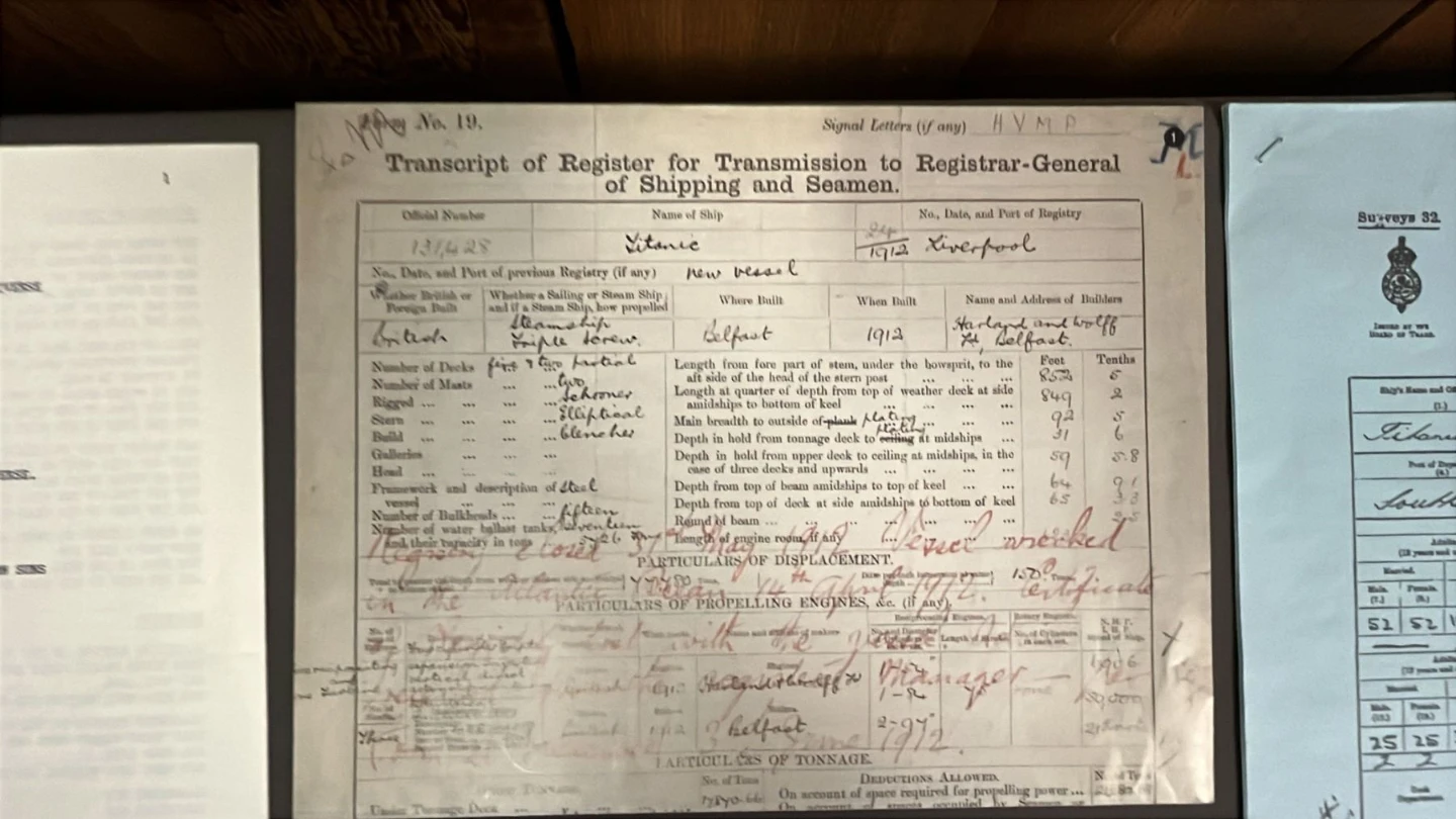 Vintage RMS Titanic Historical Document Replica Memorabilia Kit - photo 5