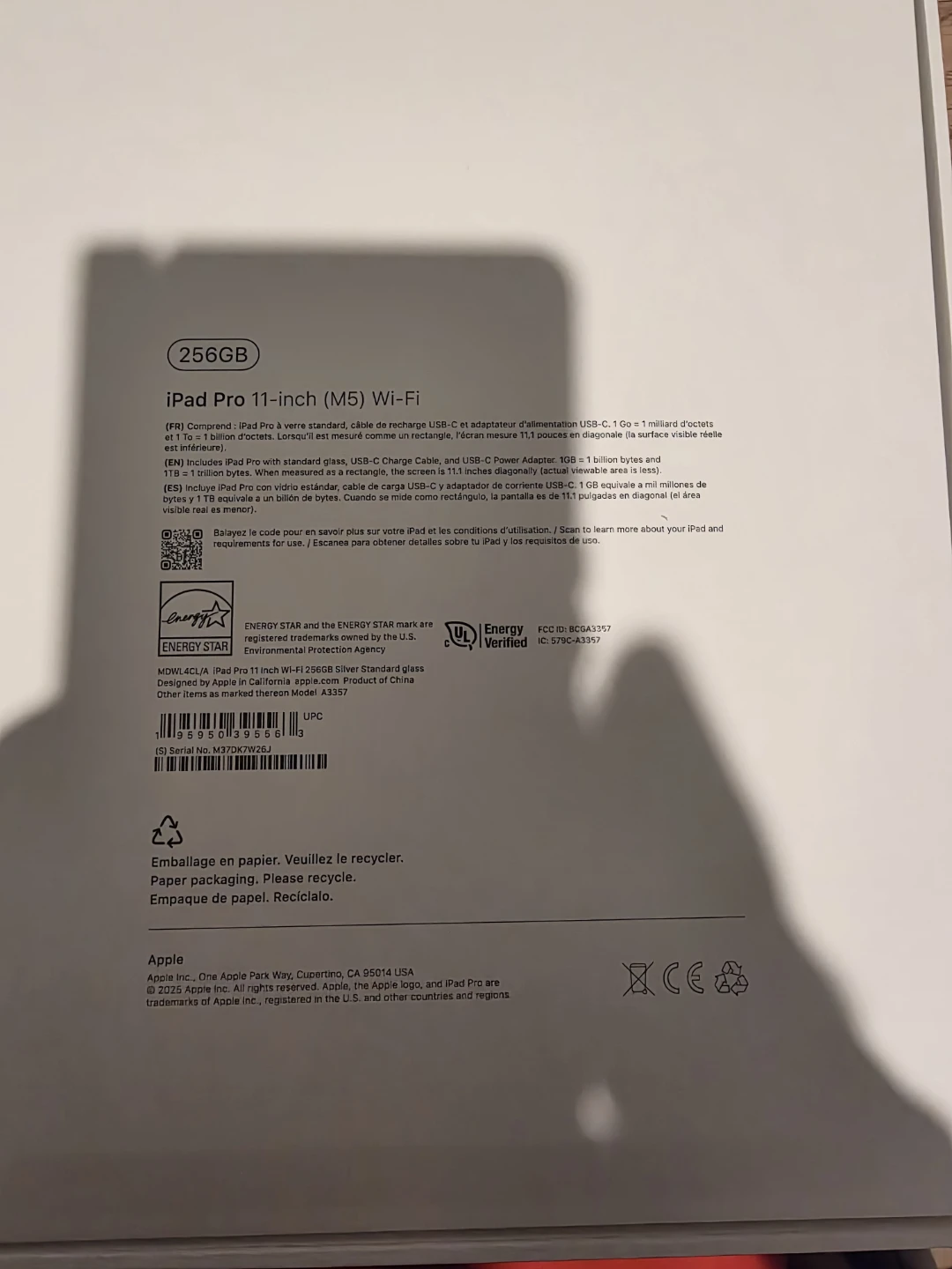 Apple iPad Pro 11-inch (M5) Wi-Fi 256GB