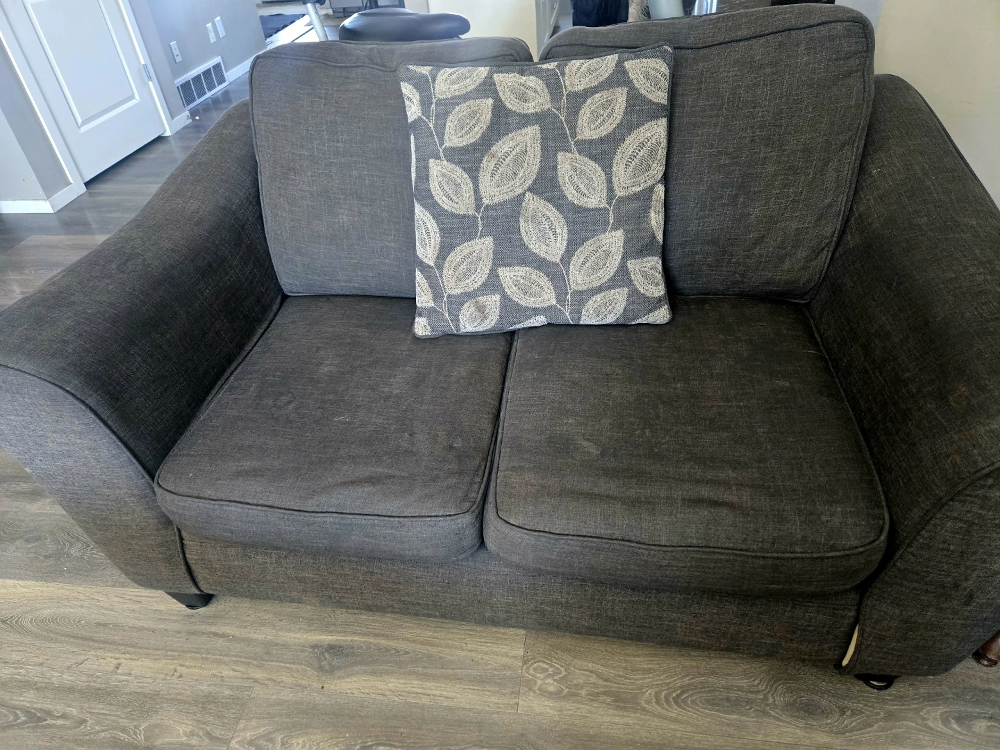 3 Seater & 2 Seater Dark Grey Couch Set - photo 3