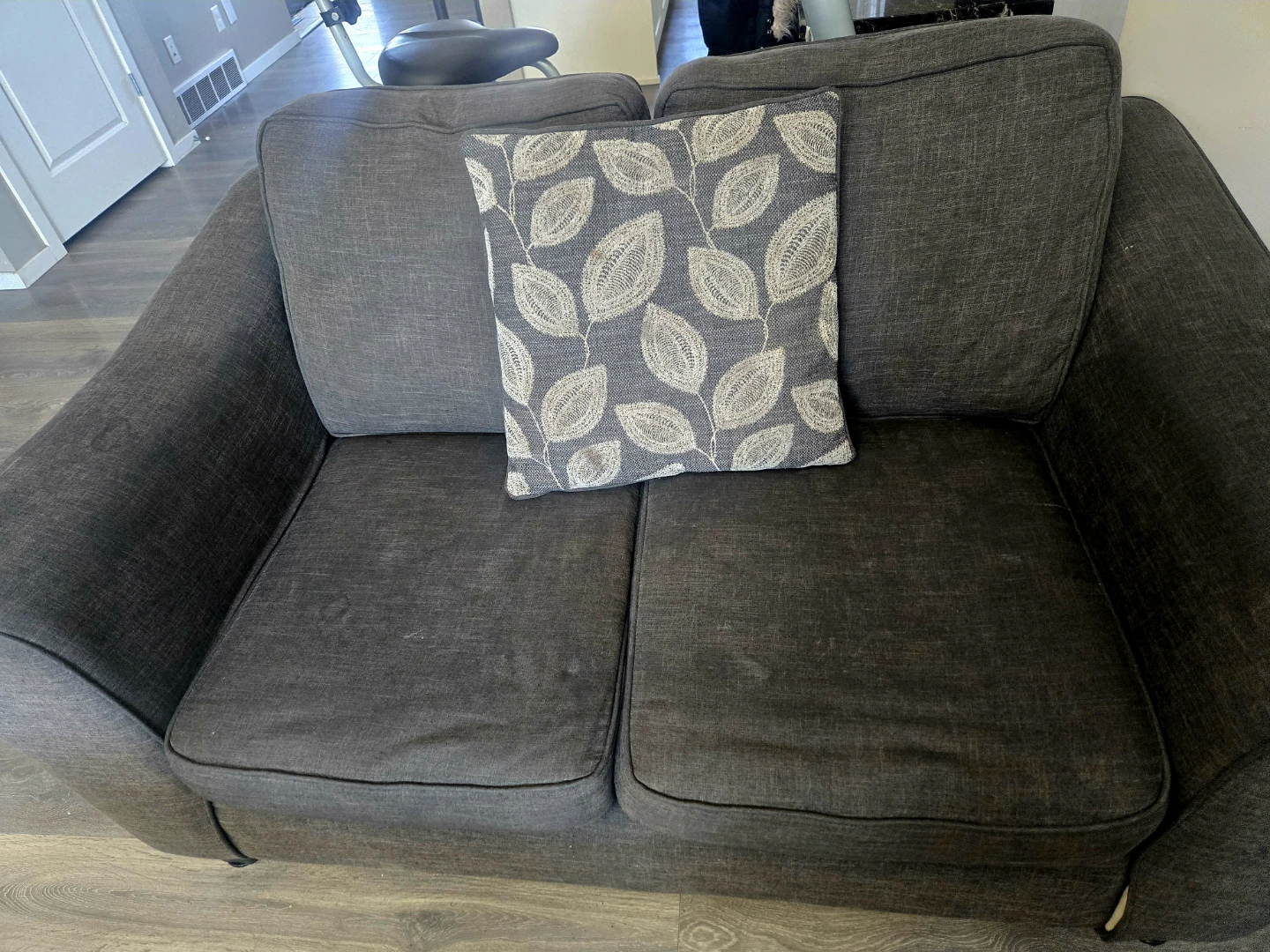 3 Seater & 2 Seater Dark Grey Couch Set - photo 4