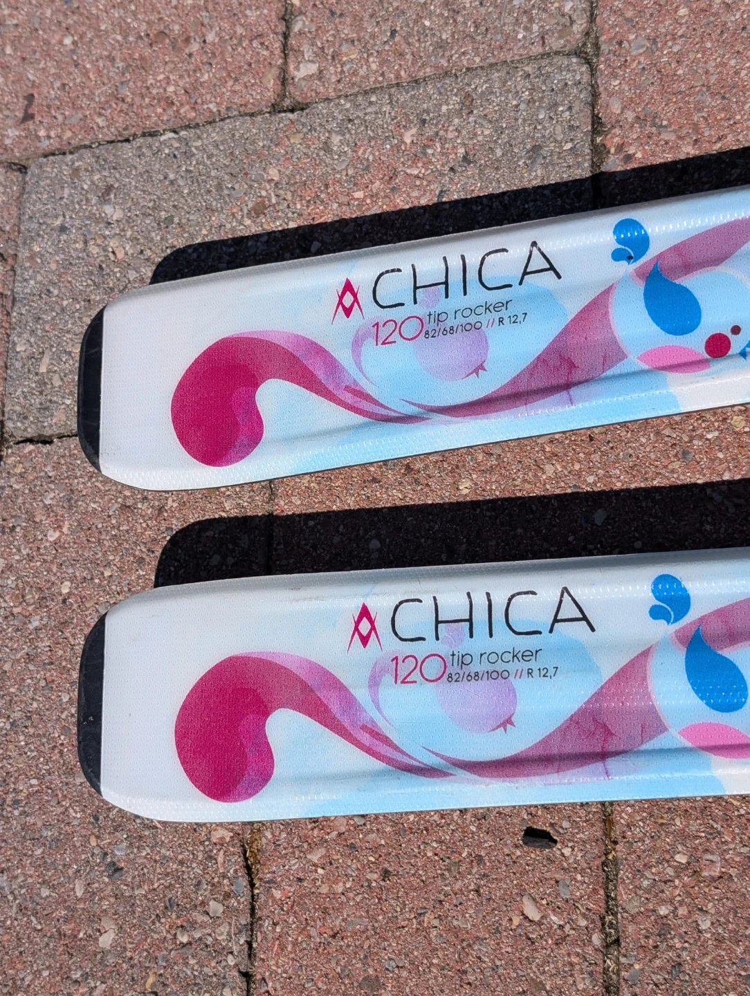 Girl's Völkl Chica 120cm Tip Rocker Skis with Marker Bindings - photo 5