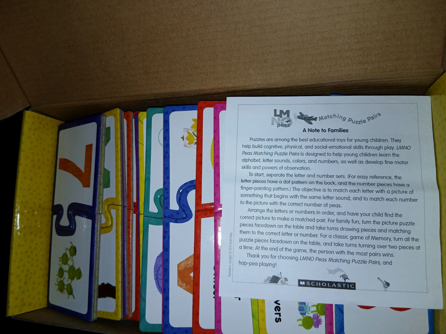 Scholastic LMNO Peas Matching Puzzle Pairs - photo 2