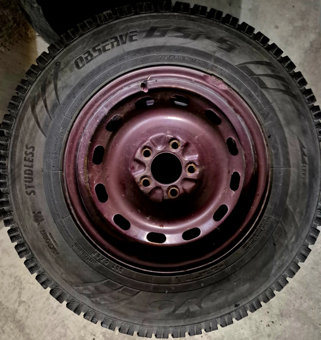 Ser of 4 tire PLUS RIMS Size 235 70 R16 M+S *DEAL* - photo 3