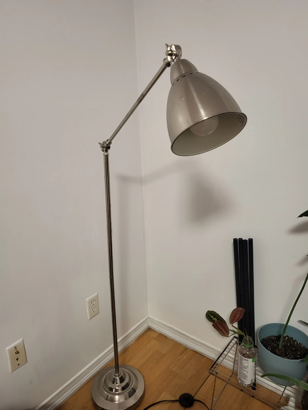 Adjustable Floor Lamp - Brushed Nickel (IKEA)