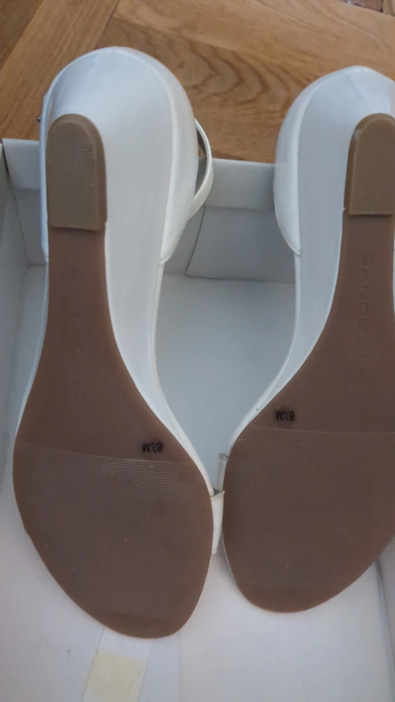 Bandolino White Wedge Sandals Size 8.5M - photo 3