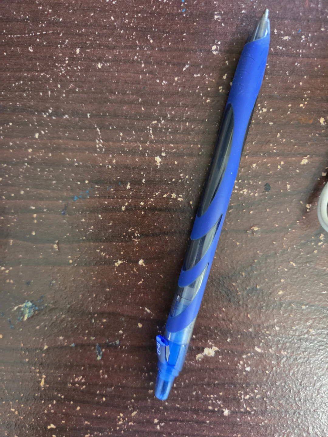 Blue Retractable Ballpoint Pen