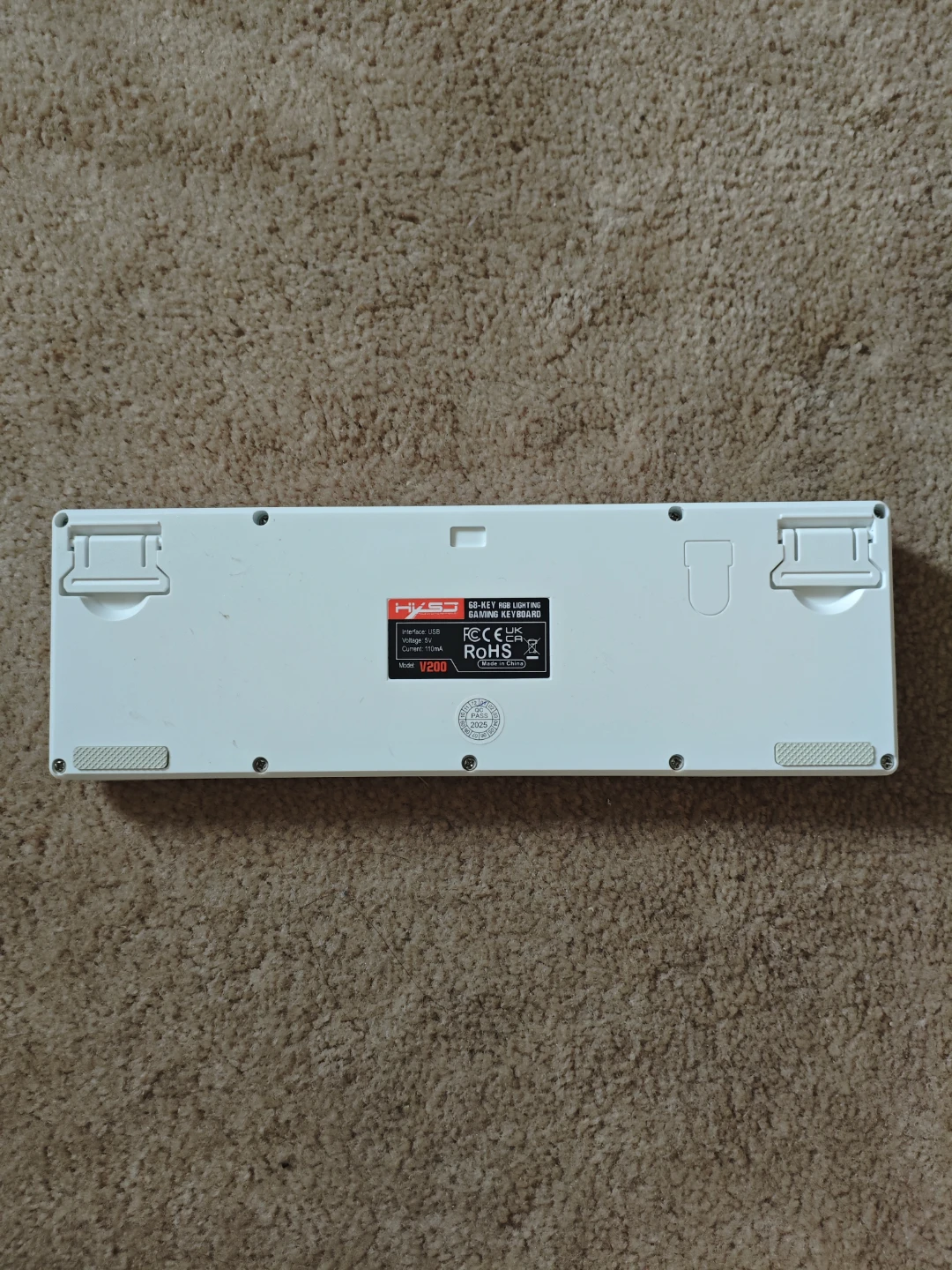 HXSJ white wired rbg gaming keyboard - photo 3