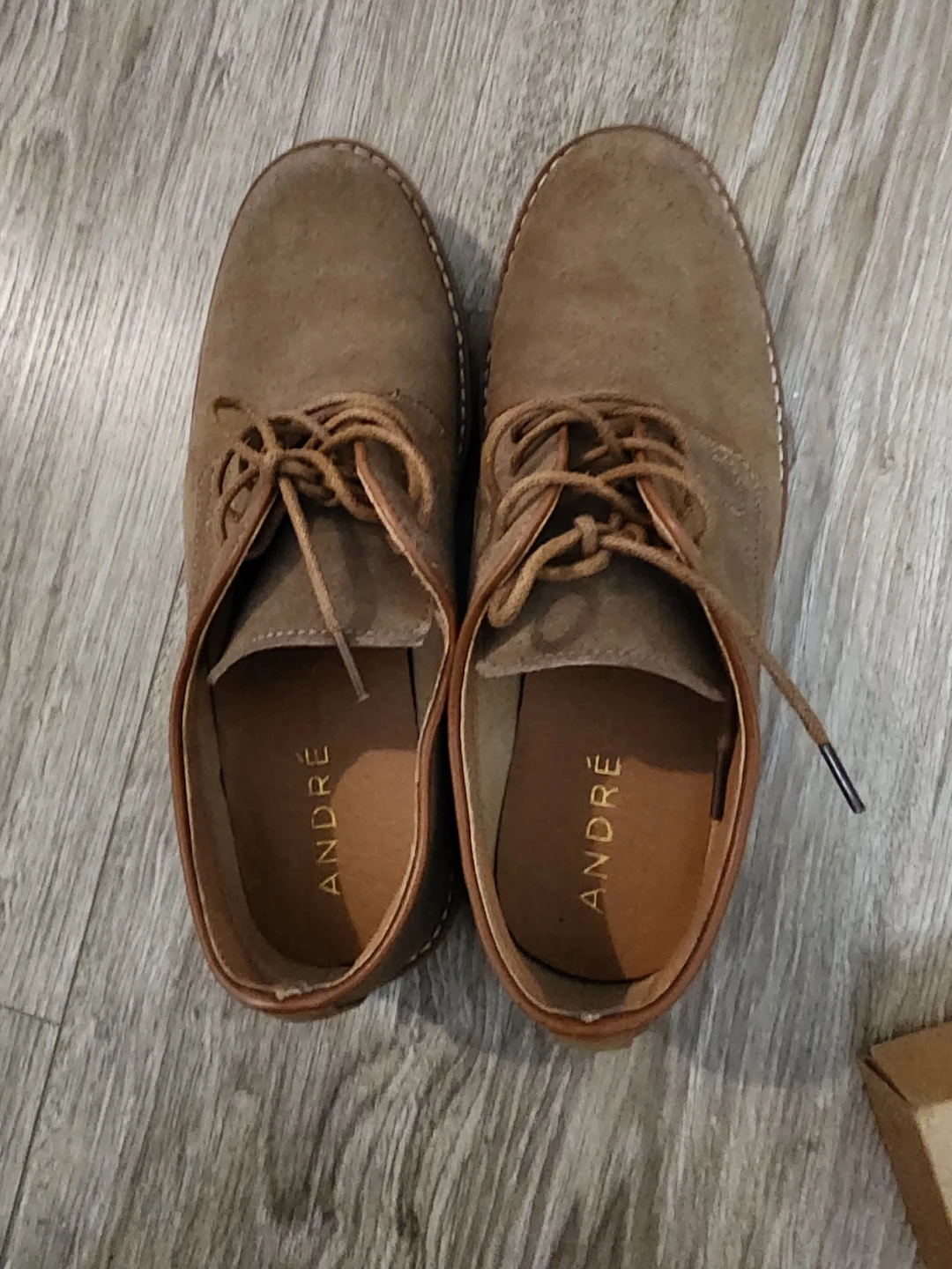 ANDRÉ Suede Derby Shoes - Size 39