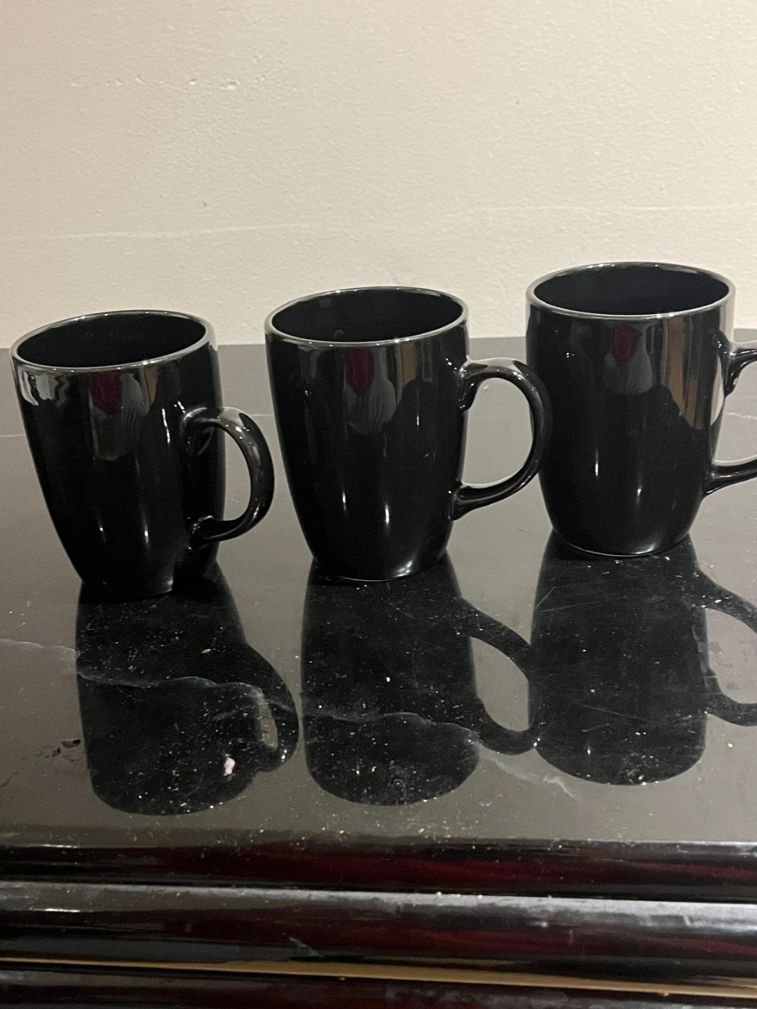 Set of 3 Black Mugs - photo 2