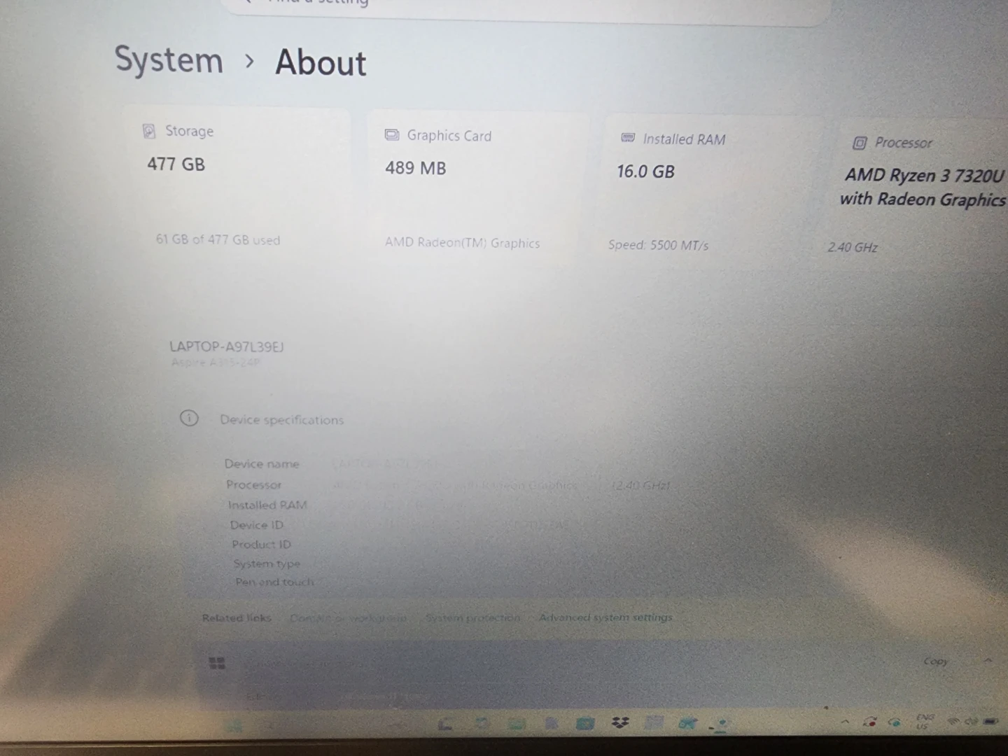 Acer Aspire 3 A315-24P Laptop - AMD Ryzen 3, 16GB RAM, 512GB SSD - photo 3