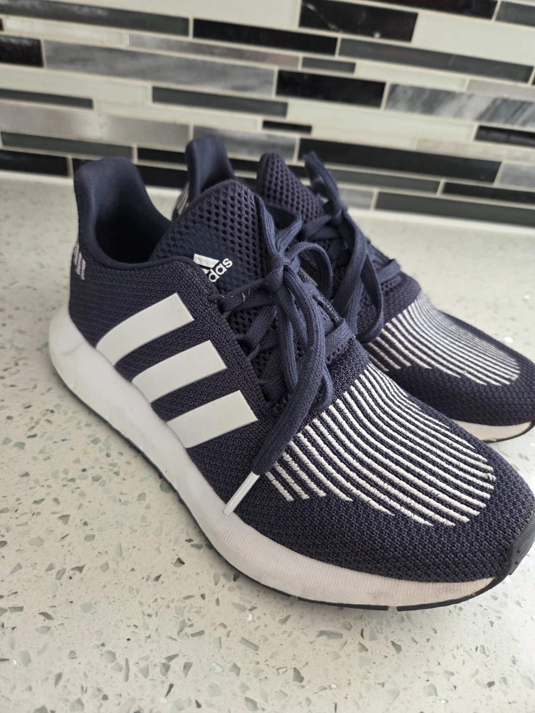 Adidas Women's Running Shoes Navy Blue Size 6