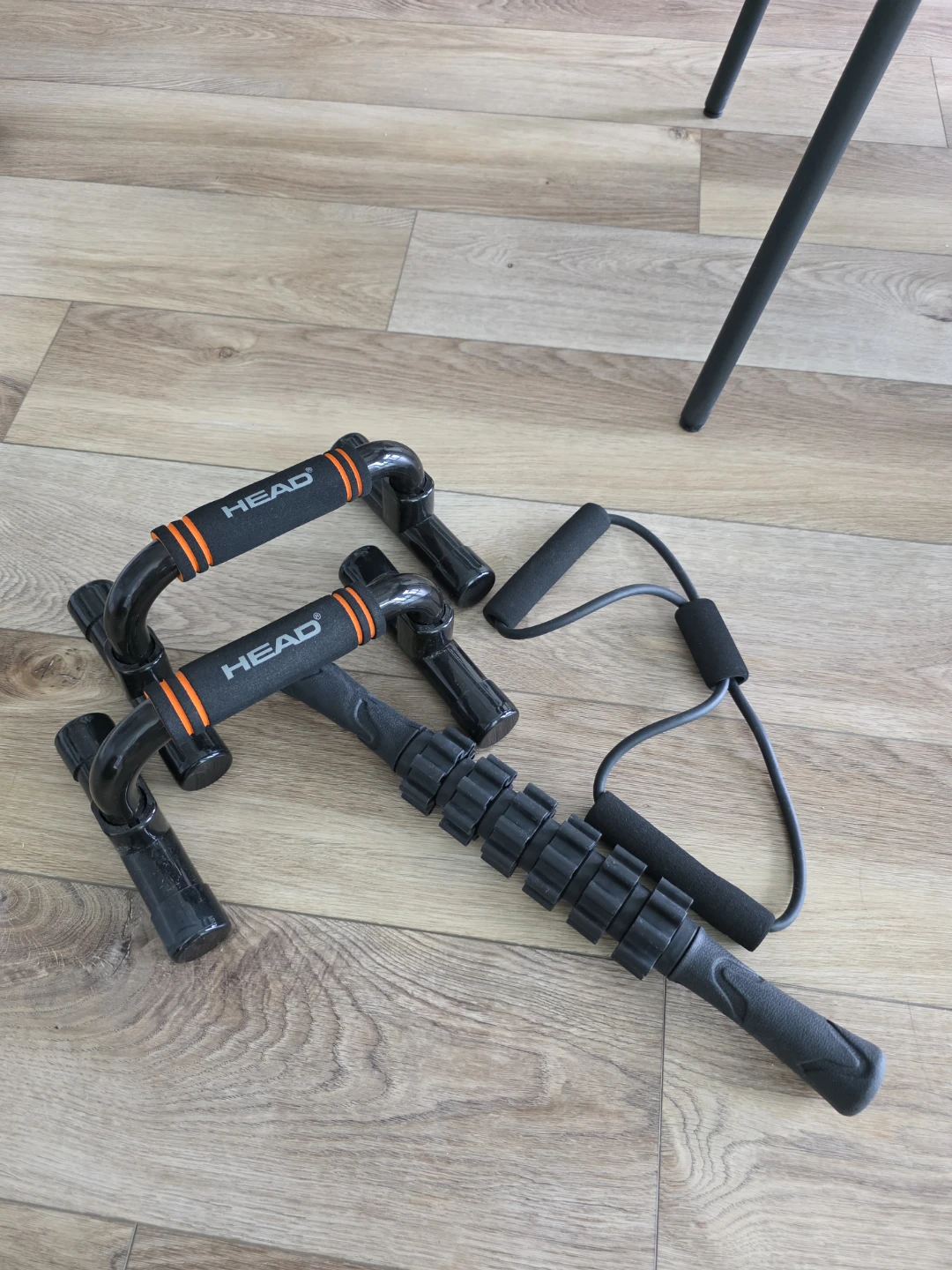 HEAD Push Up Bars and Resistance Band Set
