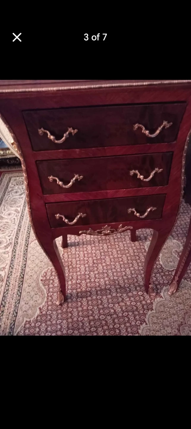 Antique Marble Top Nightstands (Pair) - photo 3