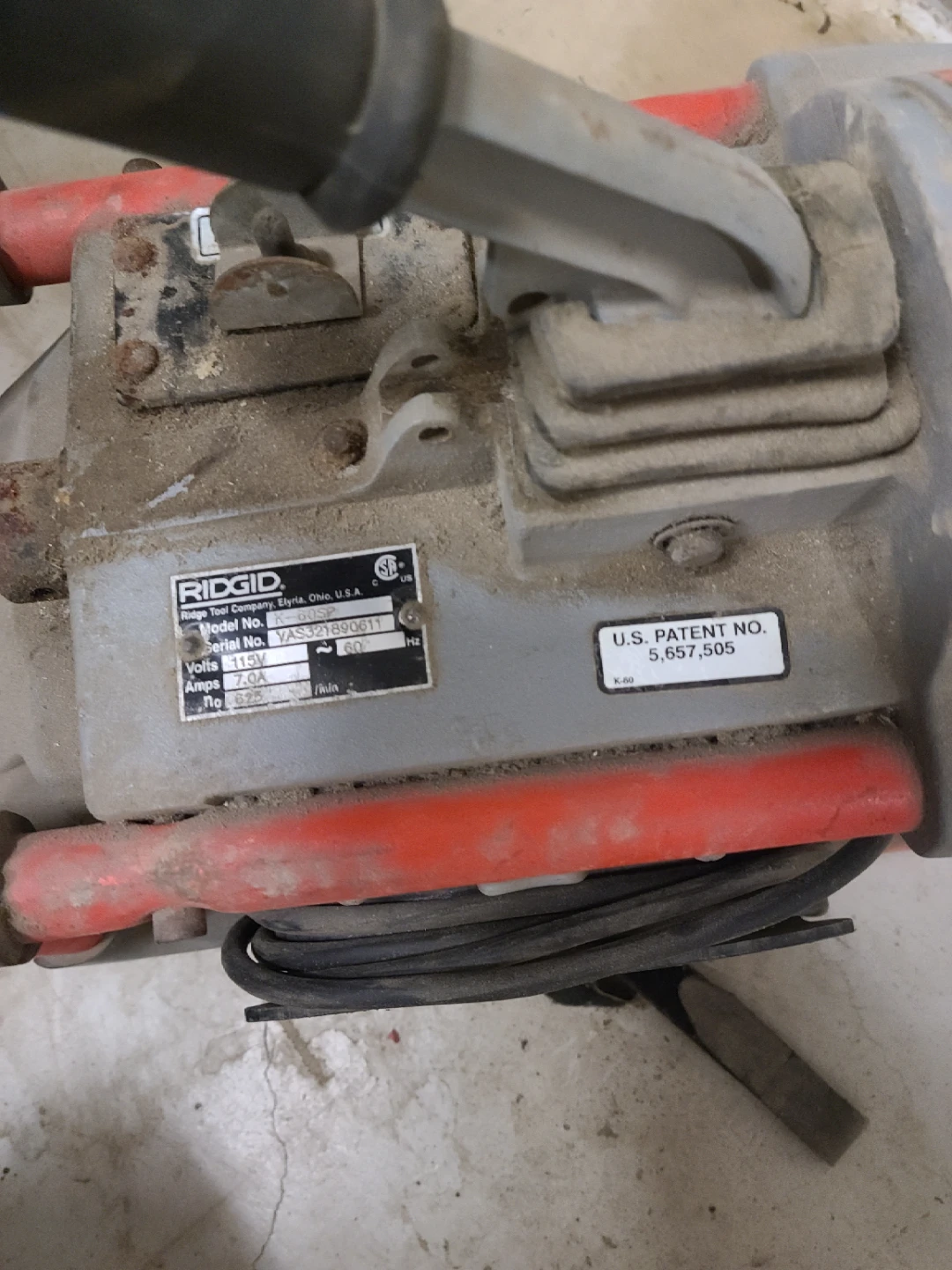 RIDGID K-60 Drain Cleaning Machine - photo 3