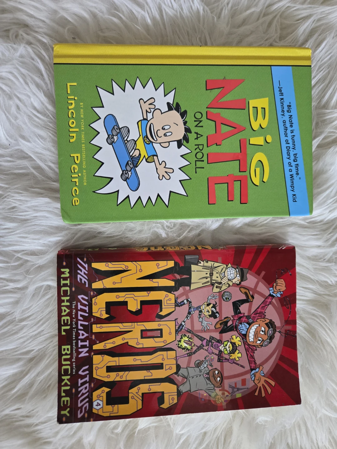 Big Nate On A Roll & The Nerd Series: The Villain Virus Books