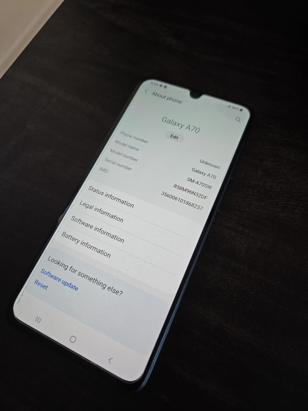 Samsung Galaxy A70 smartphone 128GB - photo 3