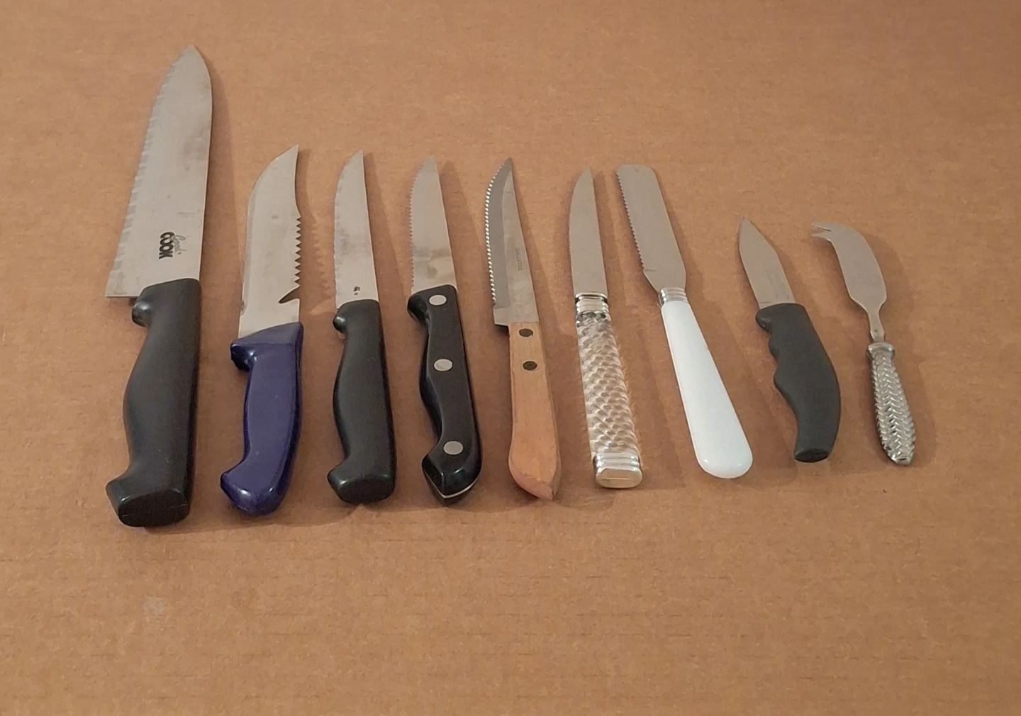 Stainless Steel Kitchen Knives ($2 - $5 each)